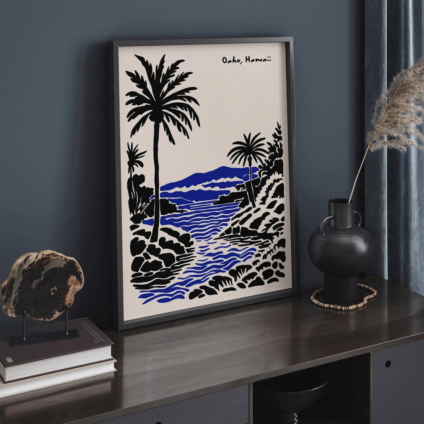 Oahu Hawaii Travel Poster