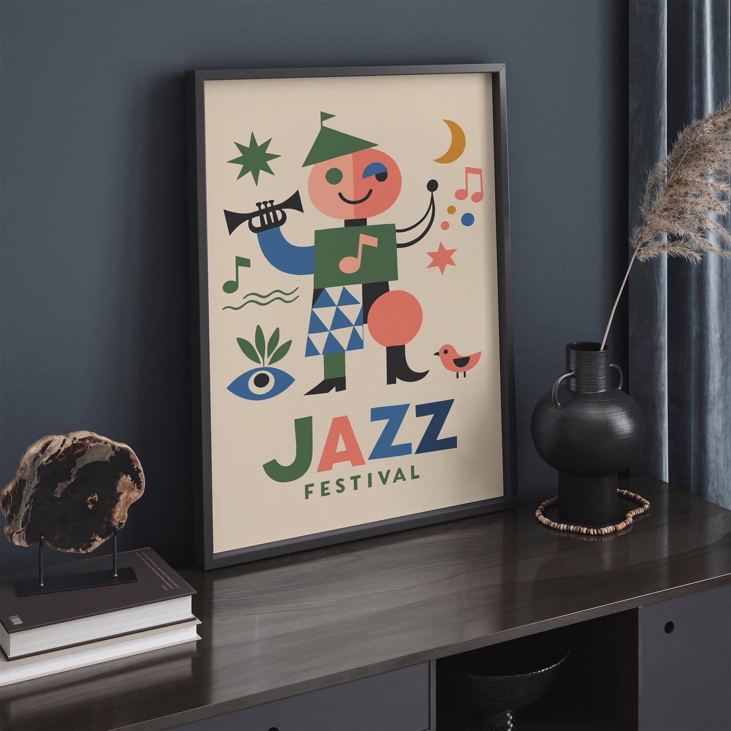 Retro Jazz Festival Music Poster