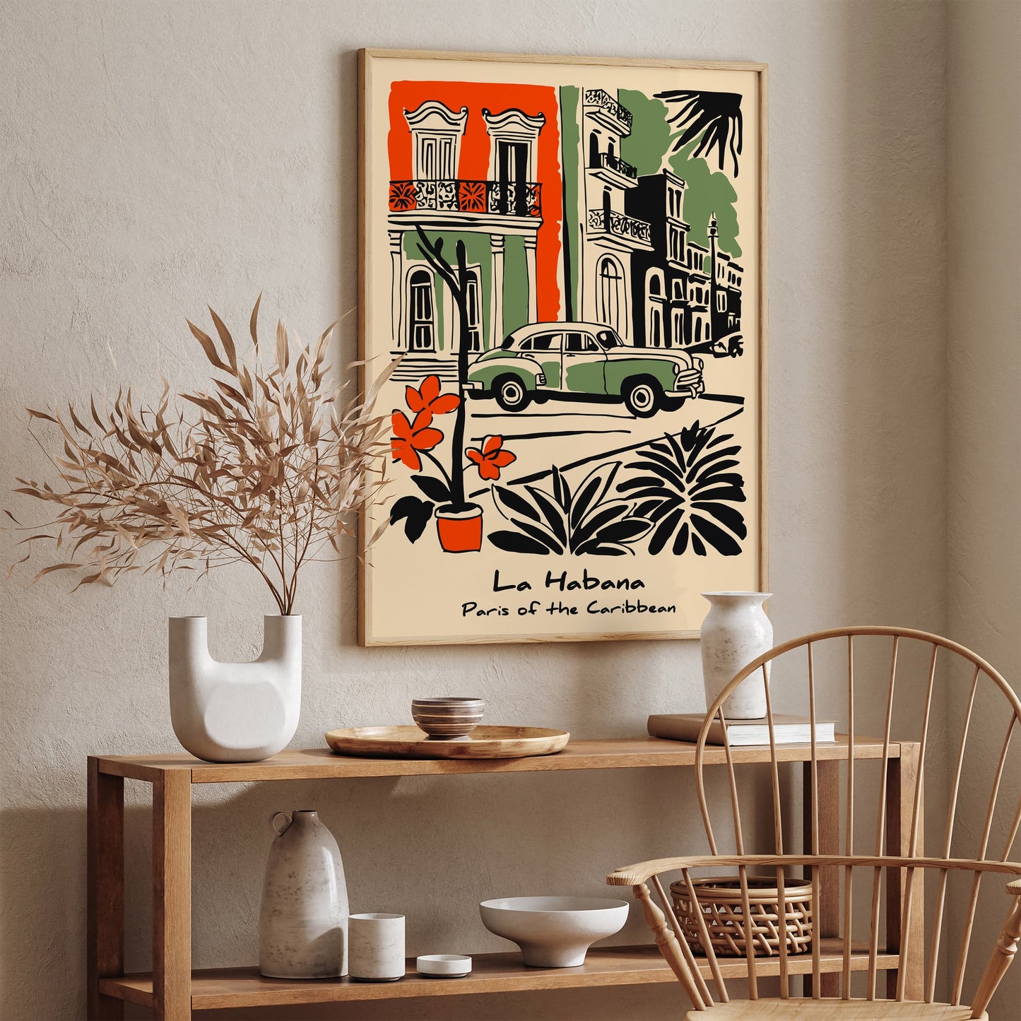 La Habana Cuba Poster - Eclectic Travel Wall Art