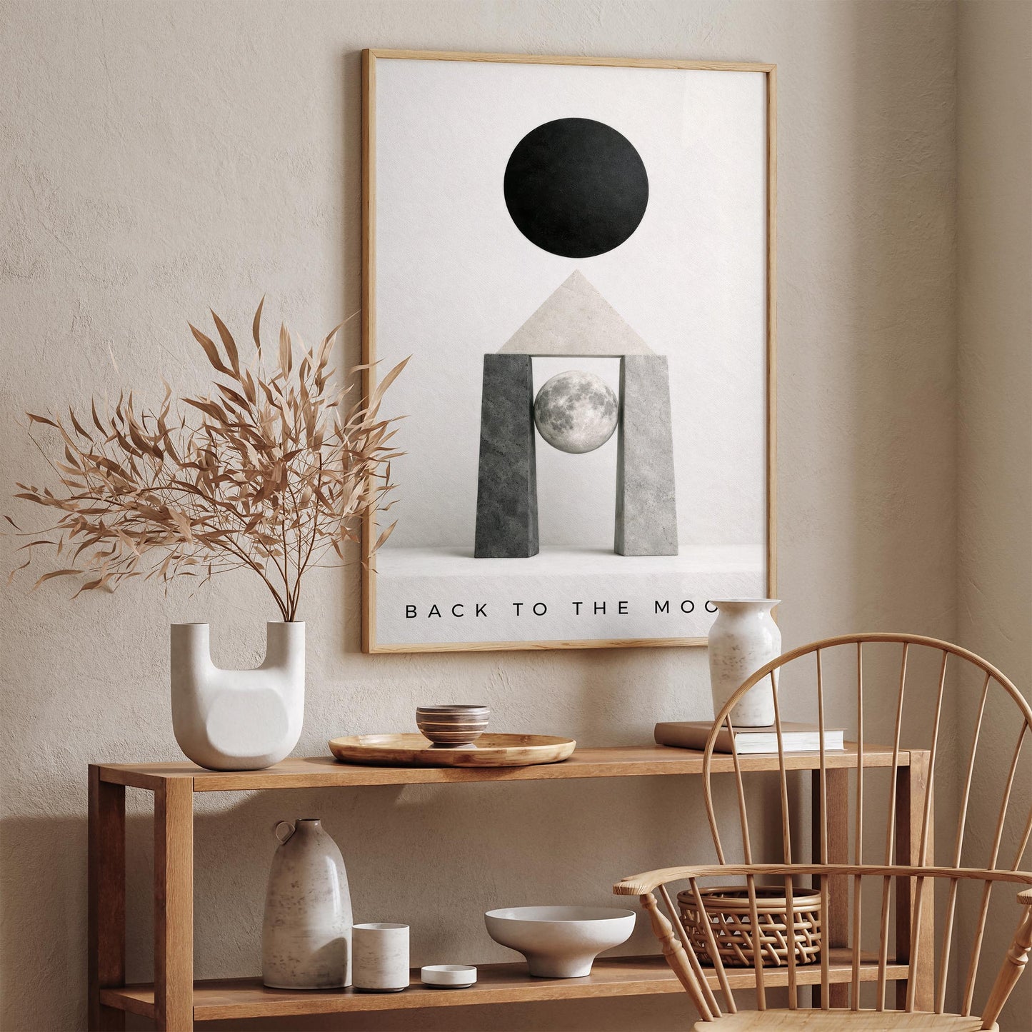 Back to the Moon Poster Artemis II Wall Art Print 2026
