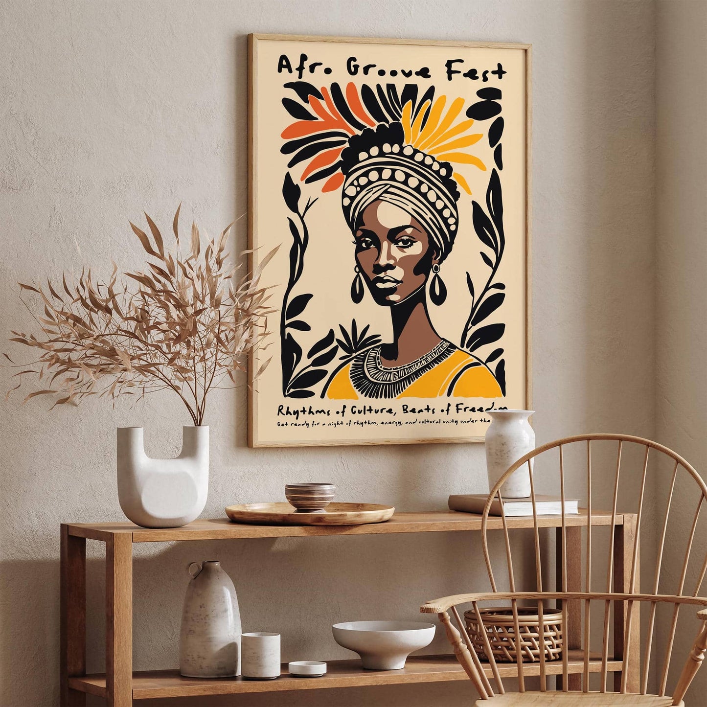 Afro Groove Fest Music Poster