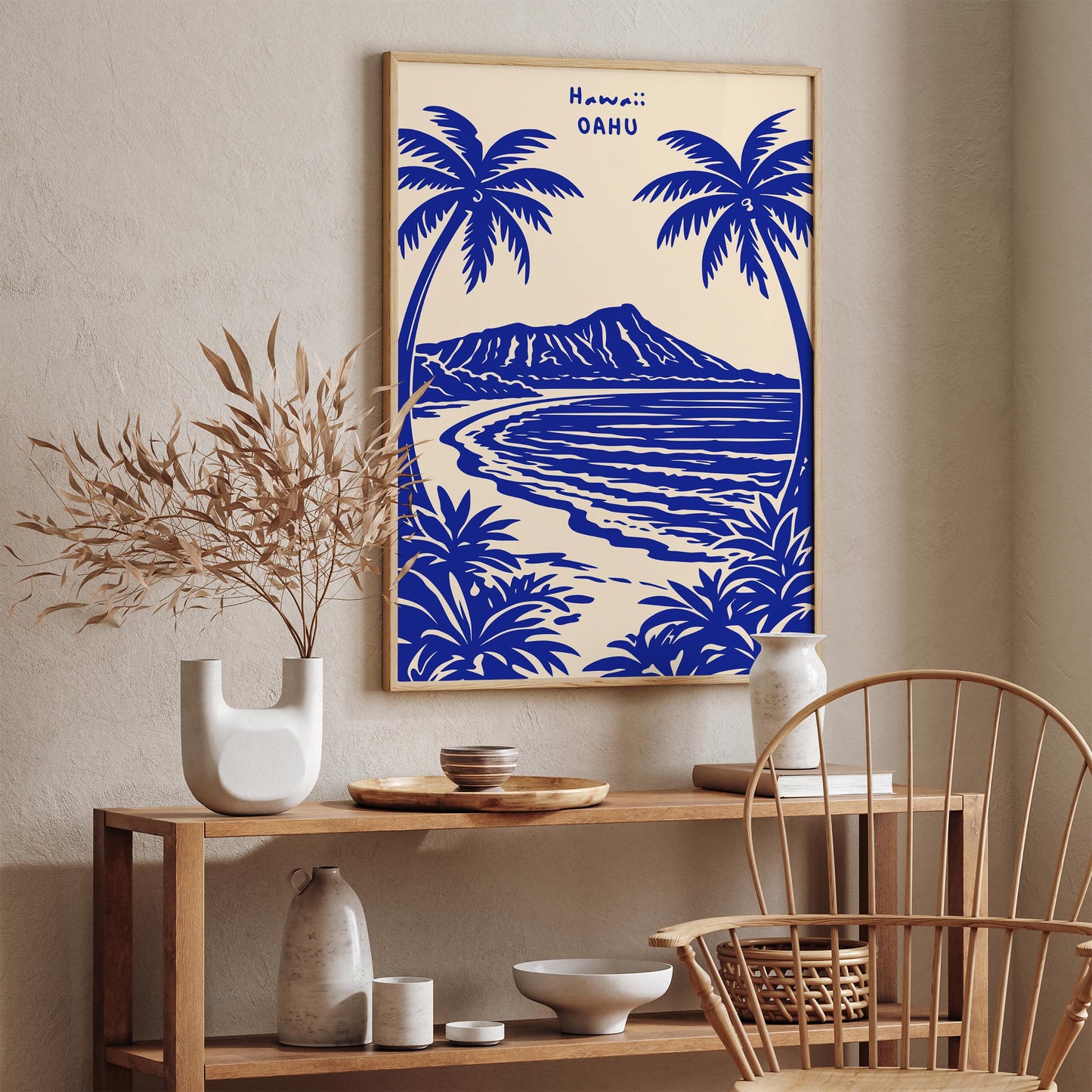 Hawaii Oahu Travel Poster