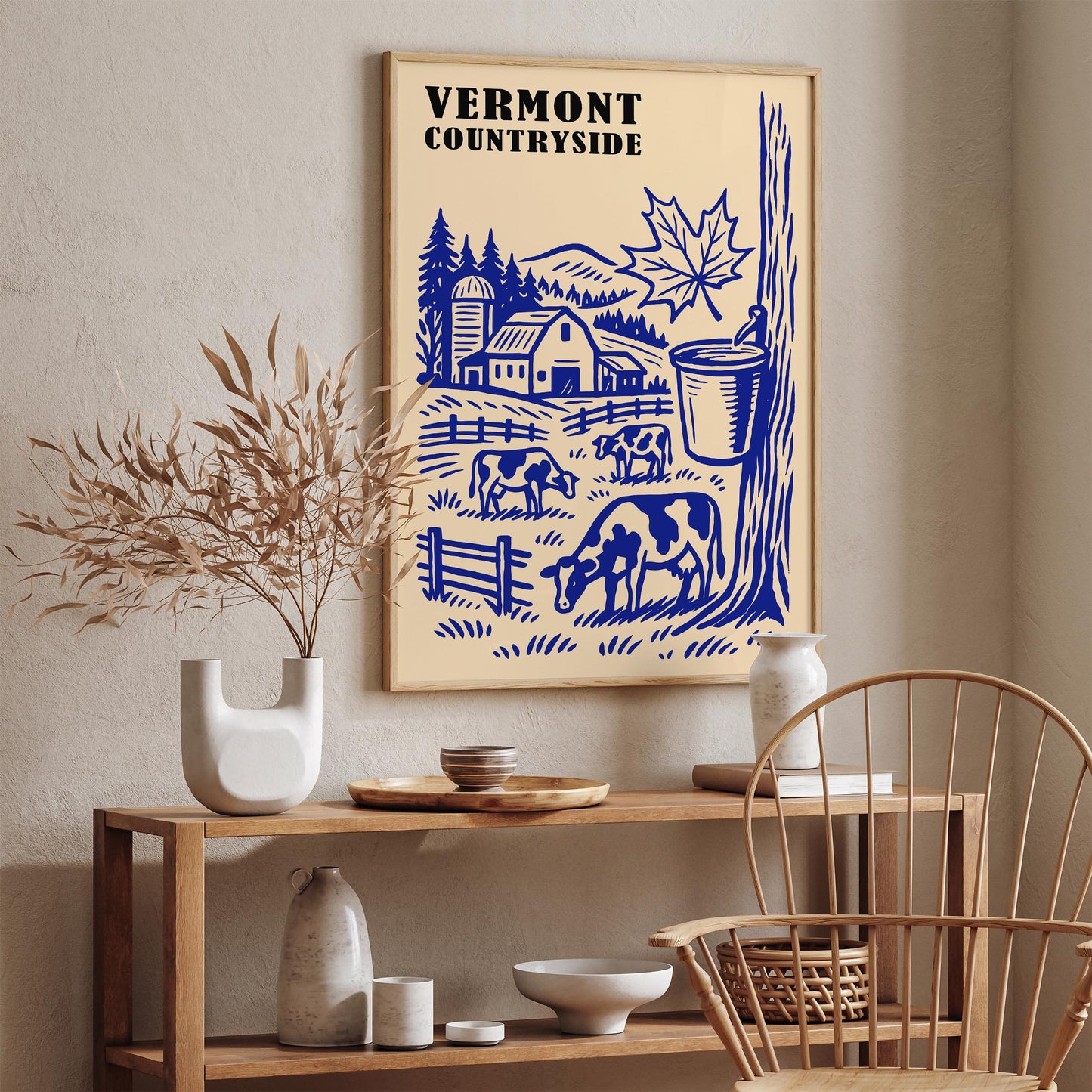 Vermont Countryside Travel Poster