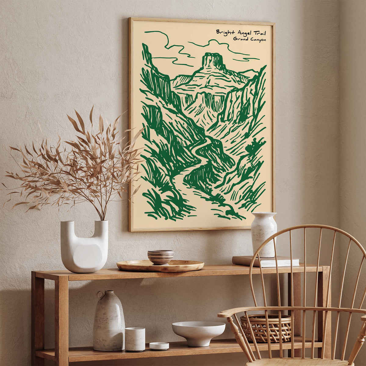 Bright Angel Trail Grand Canyon Poster