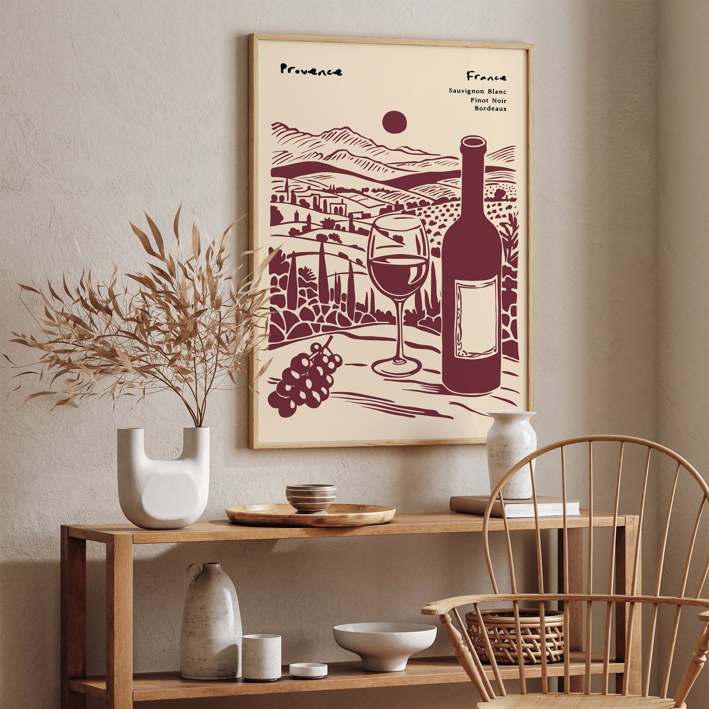 Provence France Wine Collection Poster