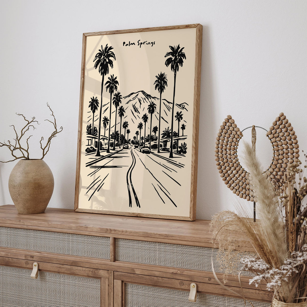 Palm Springs California Street Poster