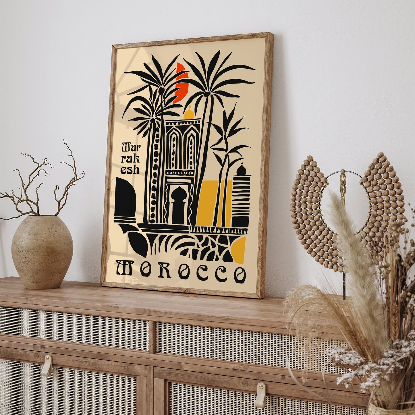 Morocco Marrakesh Travel Poster