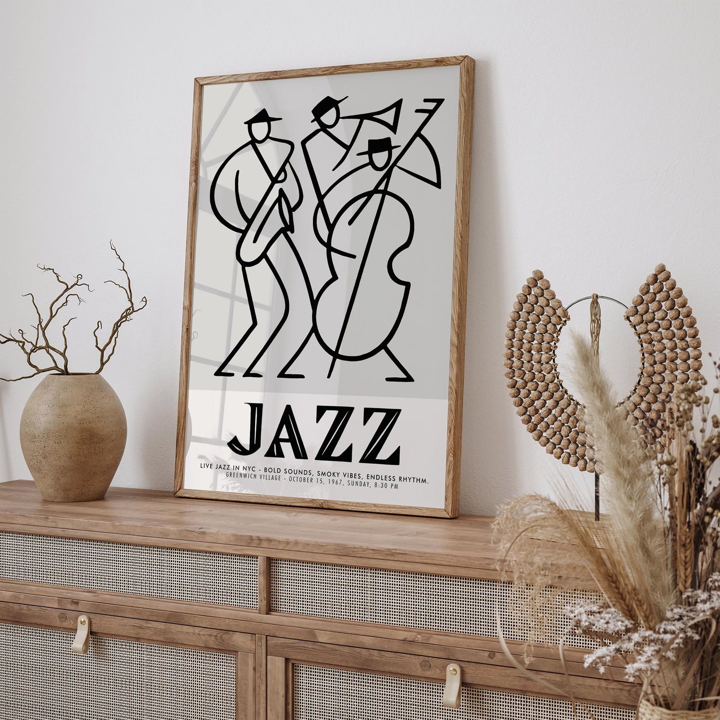 Jazz Concert Poster - Greenwich Village Music Art Print