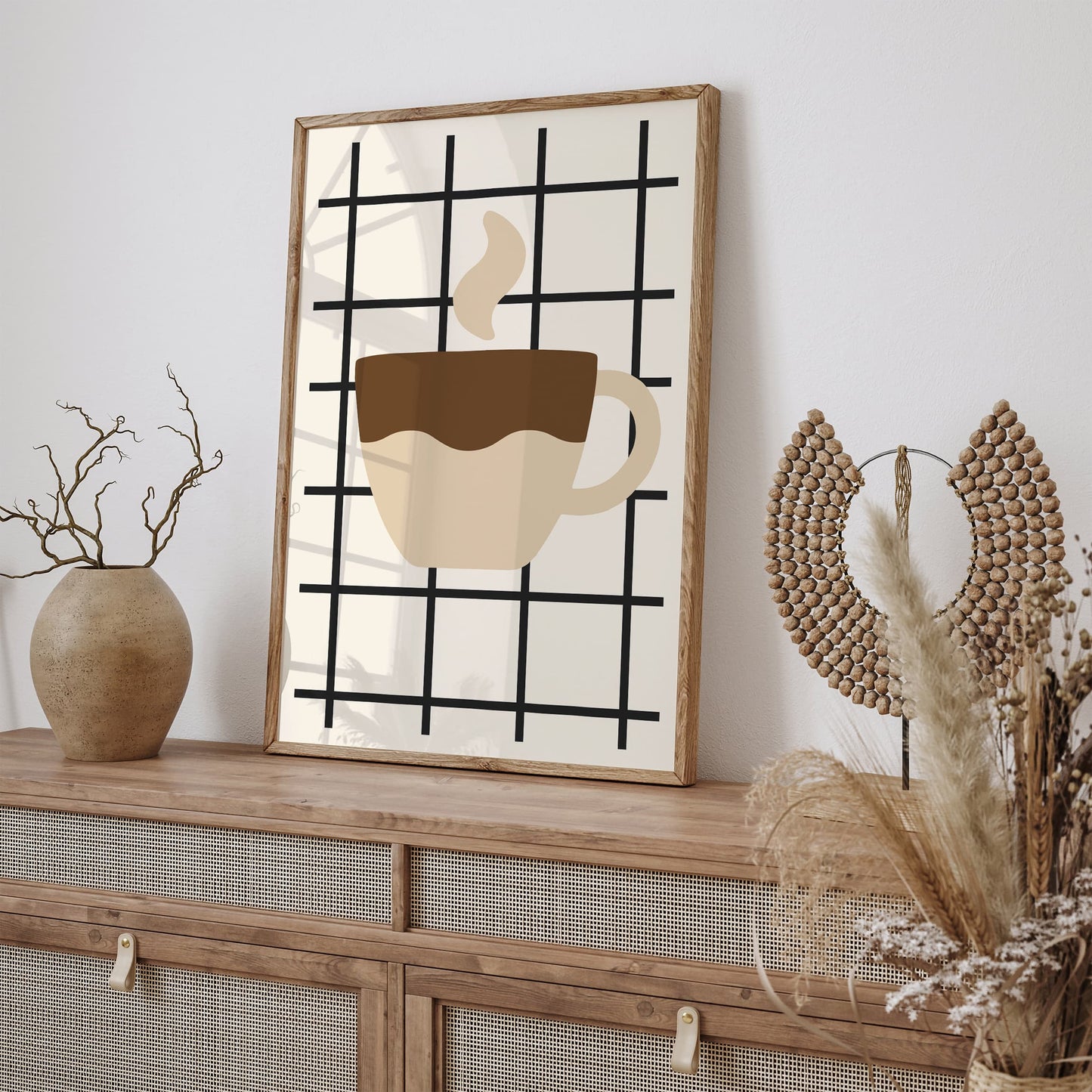 Minimalist Coffee - Scandinavian Kitchen Wall Art Print