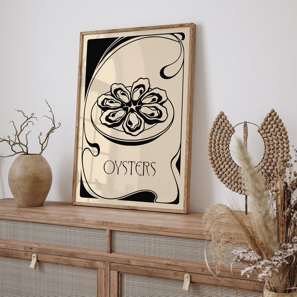 Vintage Oysters Poster