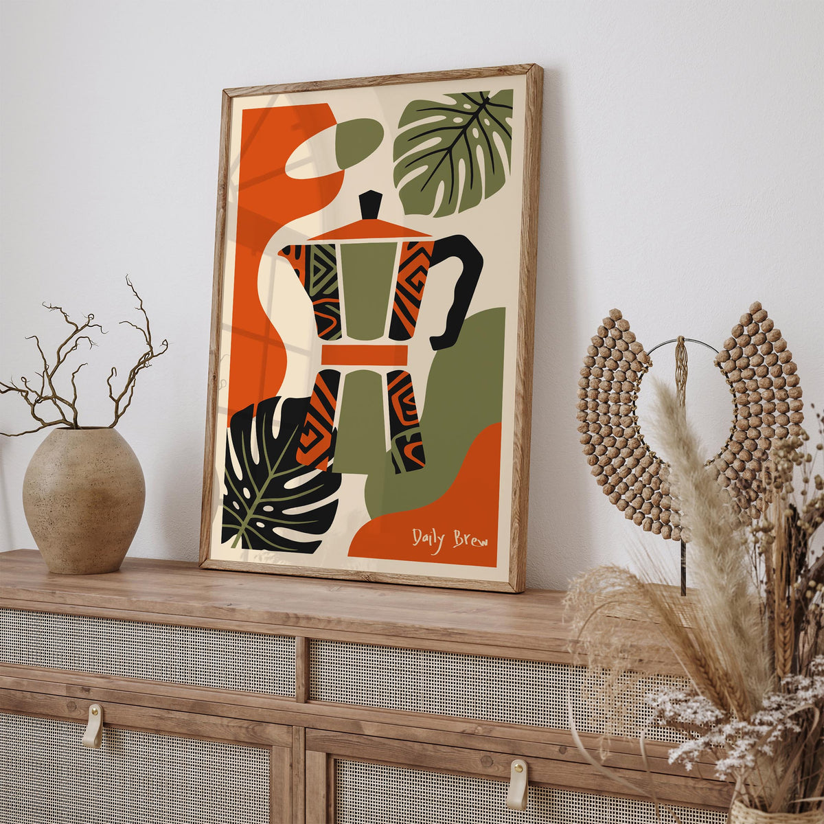 Daily Brew Coffee Spirit Art Poster