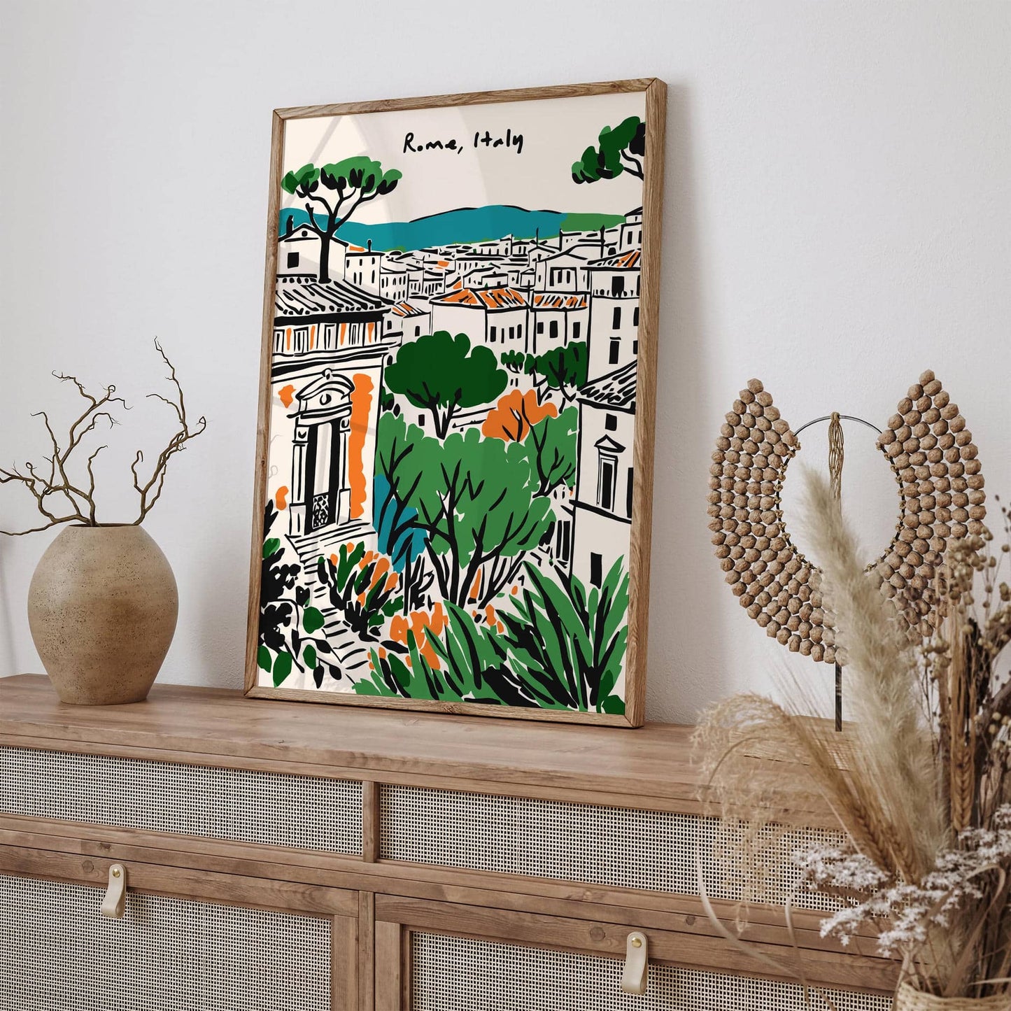 Rome Italy Colorful Poster