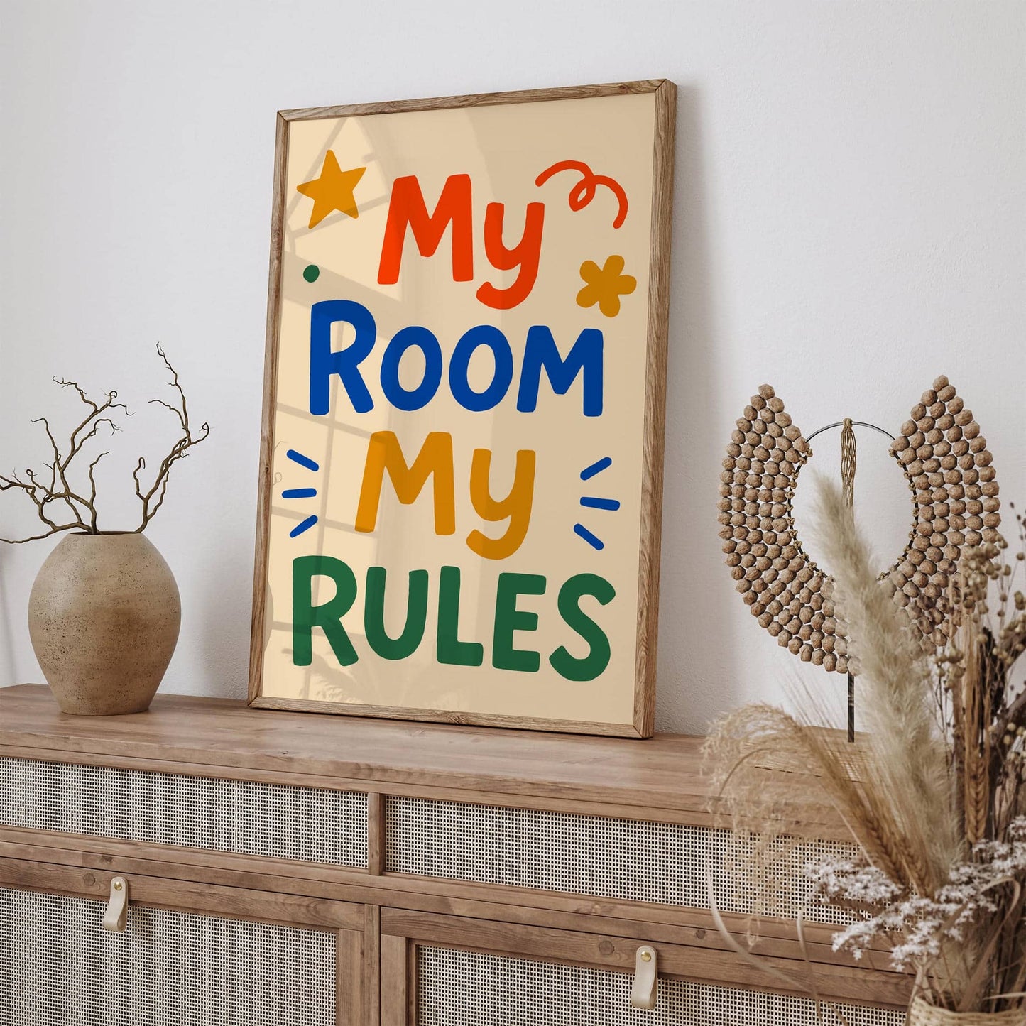 My Room My Rules Quote Poster