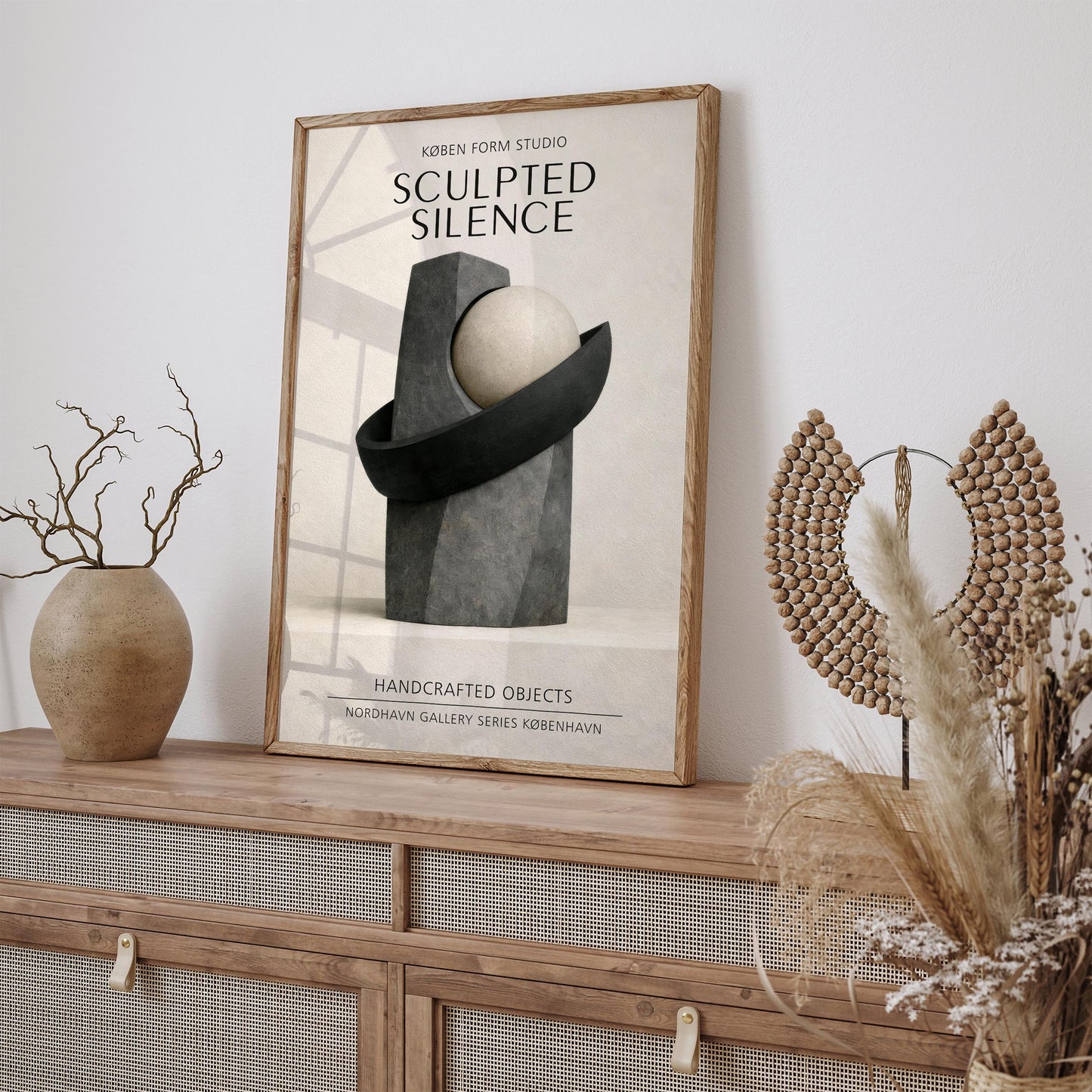 Sculpted Silence Exhibition Poster
