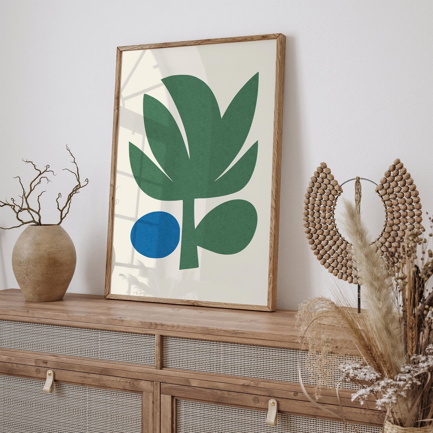Abstract Palm Tree Poster