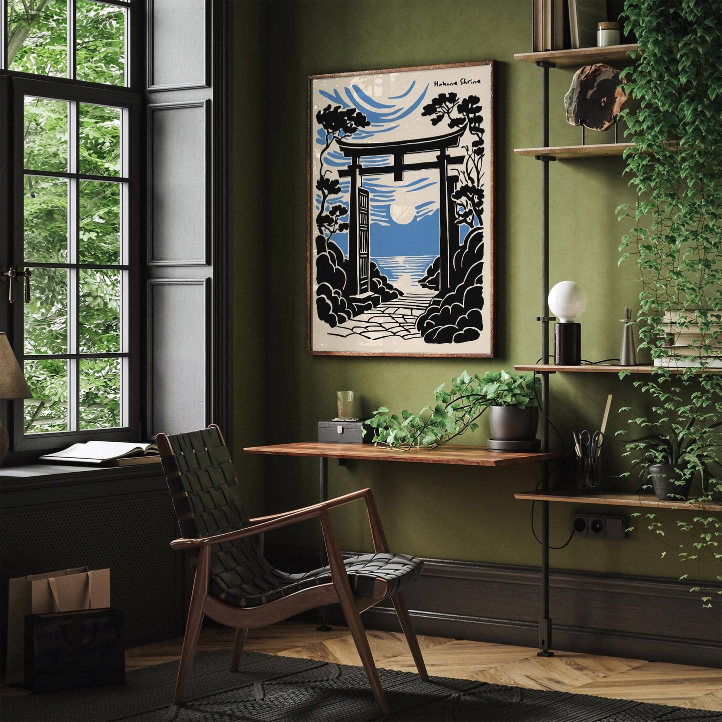 Hakone Shrine Kanagawa Torii Gate Travel Poster