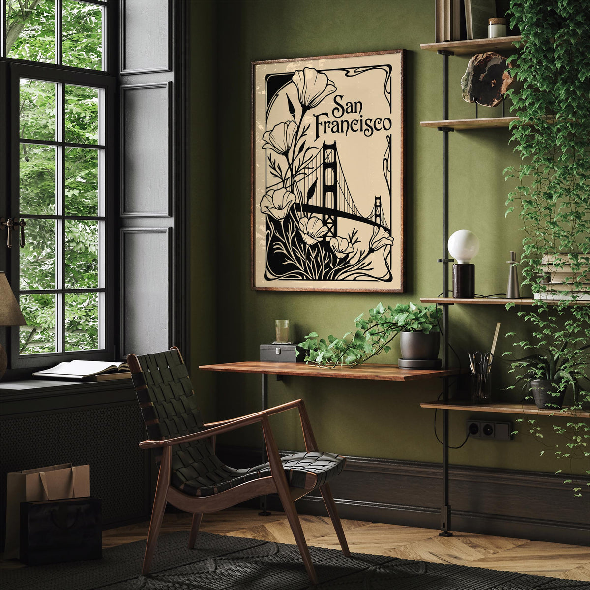 Art Nouveau San Francisco Poster