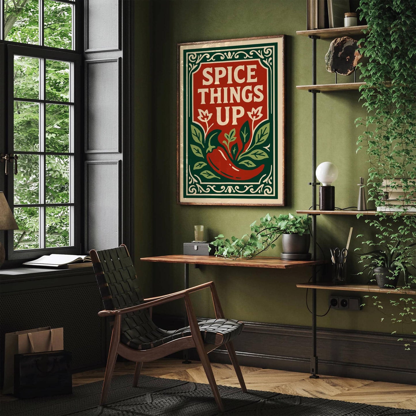 Spice Things Up Quote Wall Art - Funny Kitchen Wall Decor