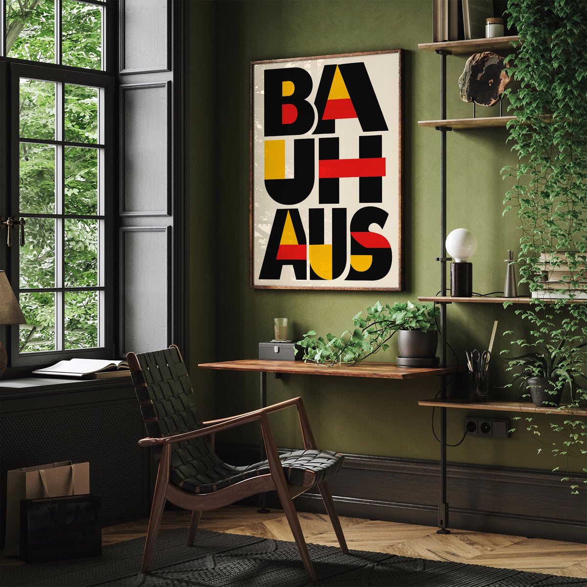 Bauhaus Modern Typography Art Poster