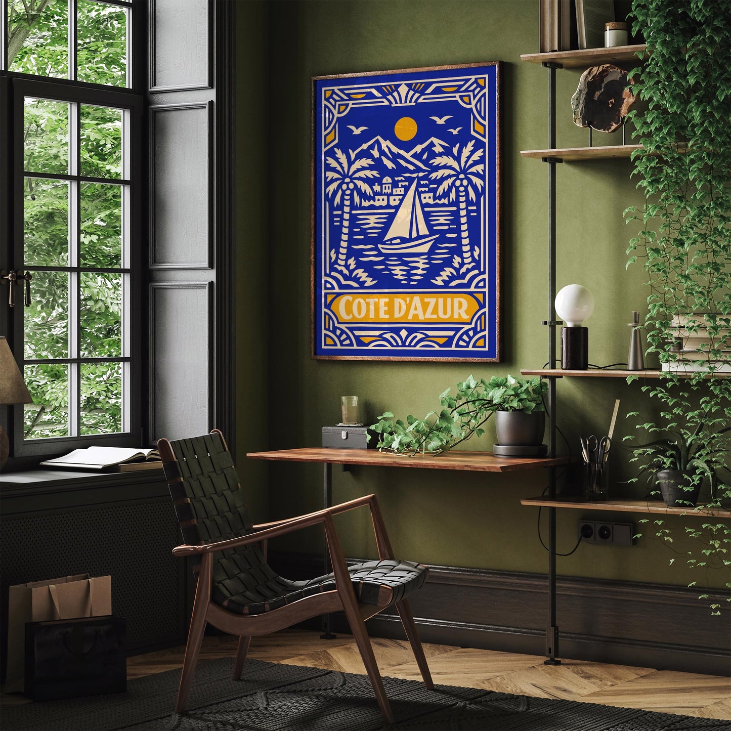 Côte d’Azur France Poster – Coastal Wall Art