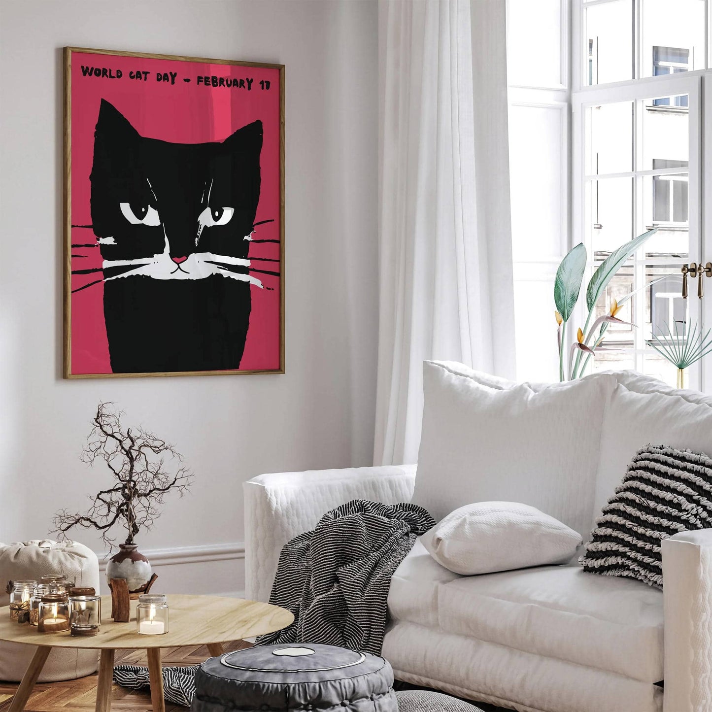World Cat Day Retro Poster - HypeSheriff