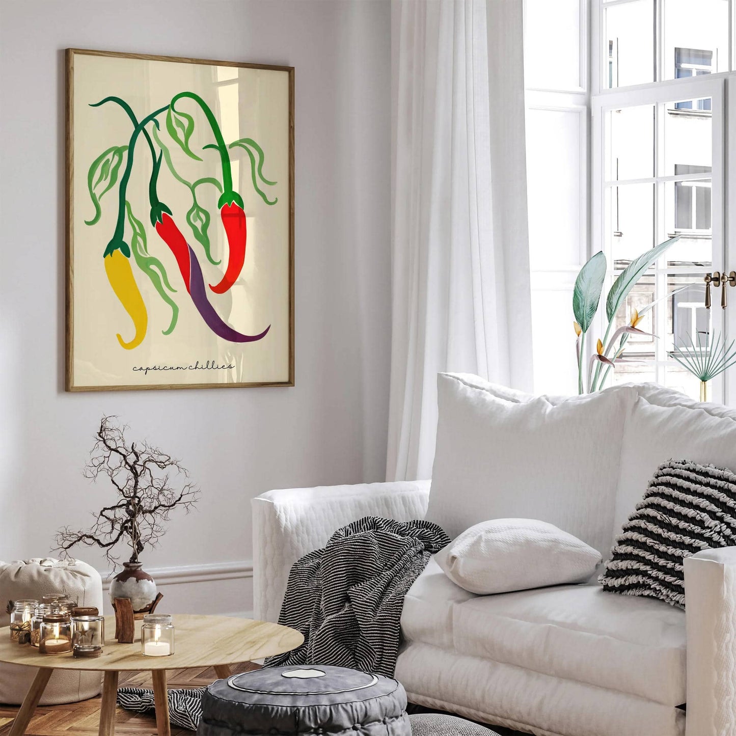 Capsicum Peppers Cute Artwork Poster - HypeSheriff