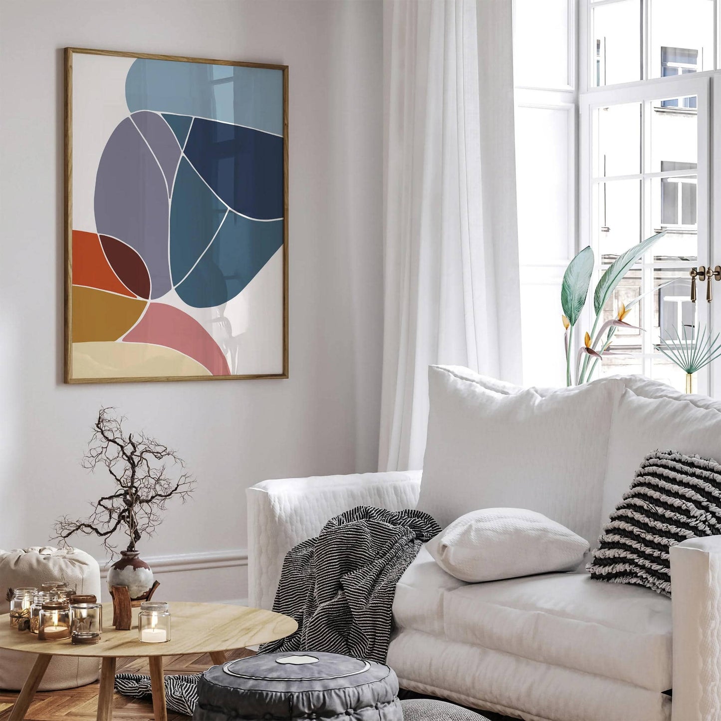 Nordic Colorful Abstract Poster 2024 - HypeSheriff