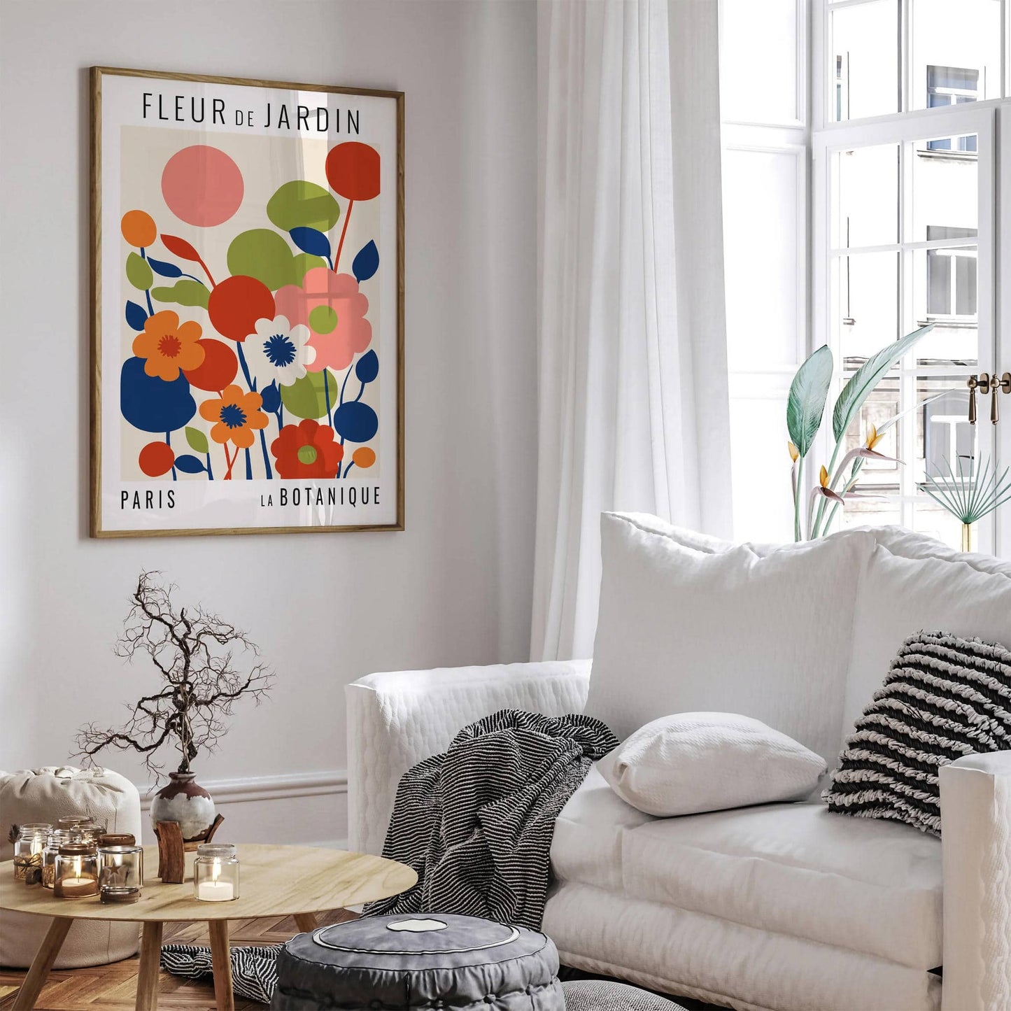 French Flower Market Art Print - HypeSheriff