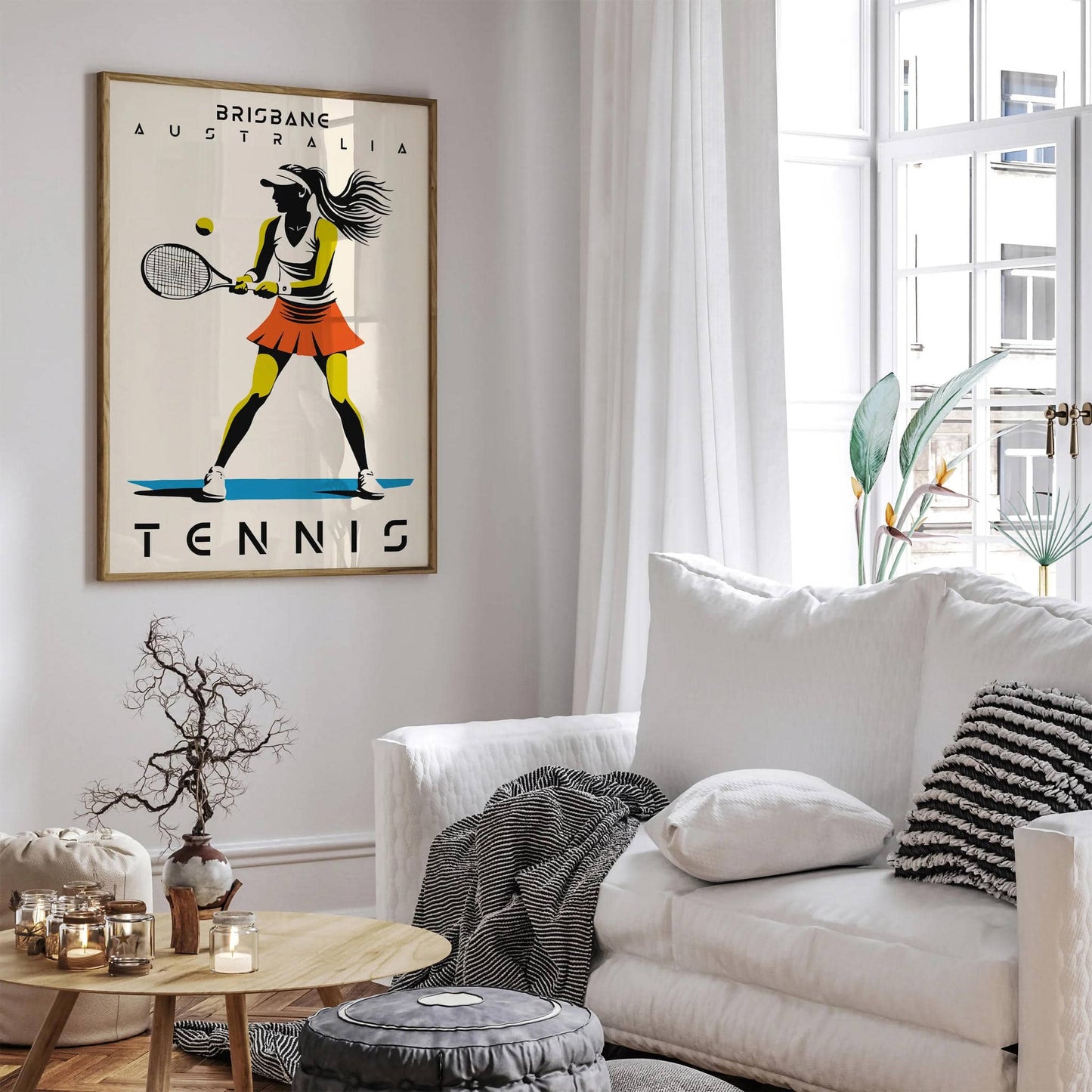 Brisbane Australia Tennis Game Poster - HypeSheriff