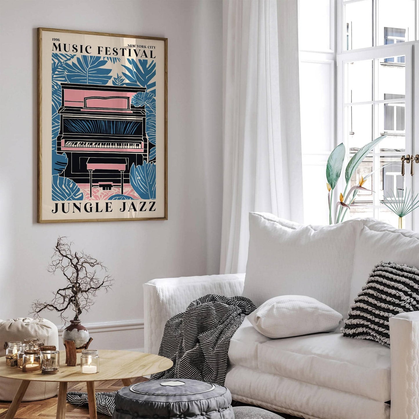 Jungle Jazz Poster - Music Festival Art Print