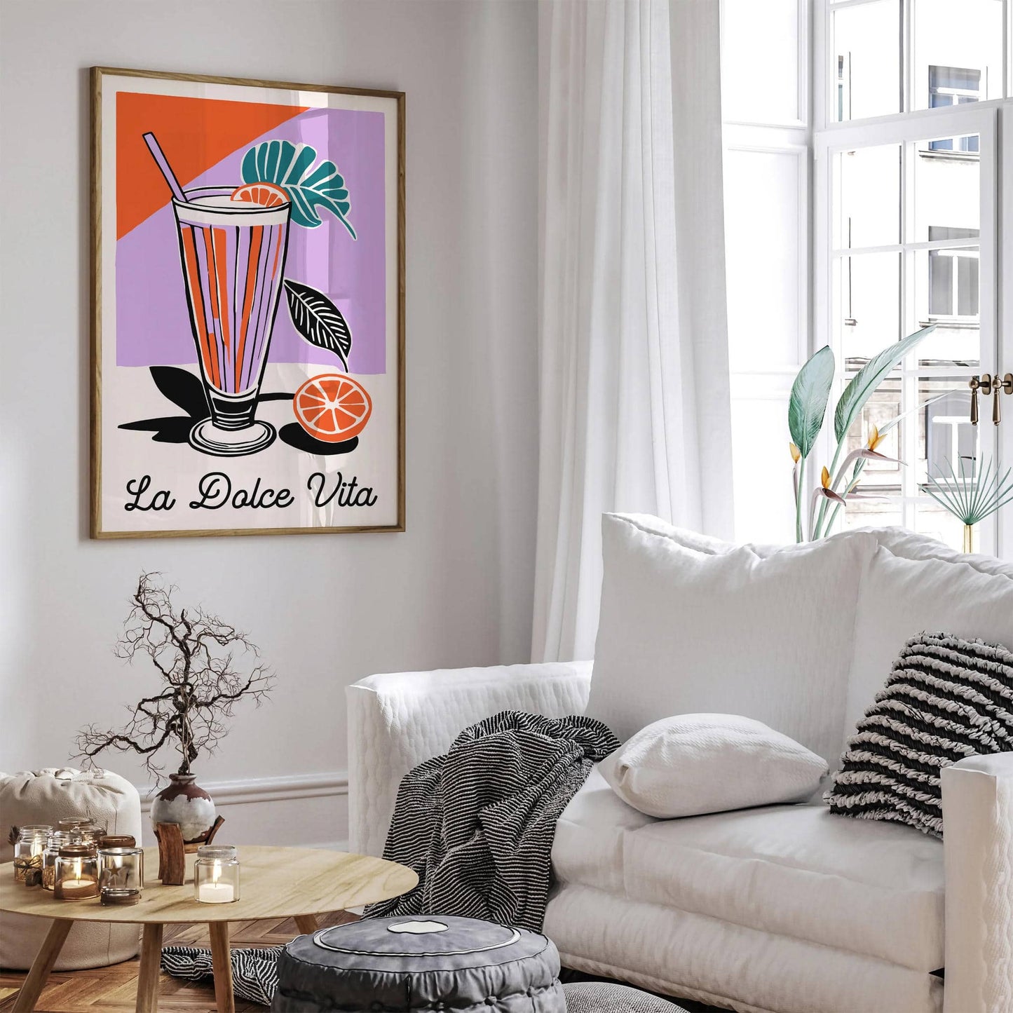 Retro Italian La Dolce Vita Art Print 2024 - HypeSheriff