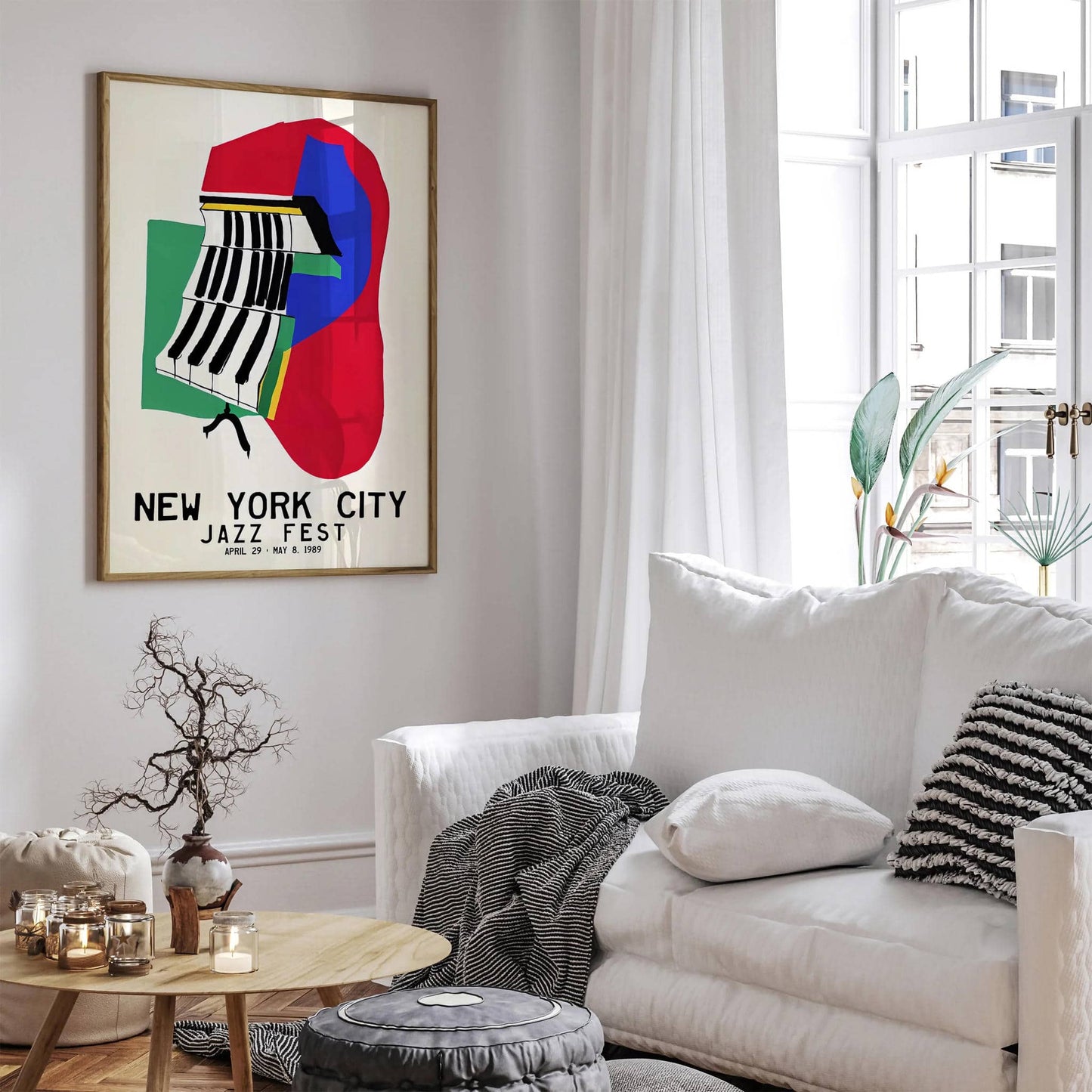 Minimalist Vintage Jazz Fest in NYC Wall Art - HypeSheriff