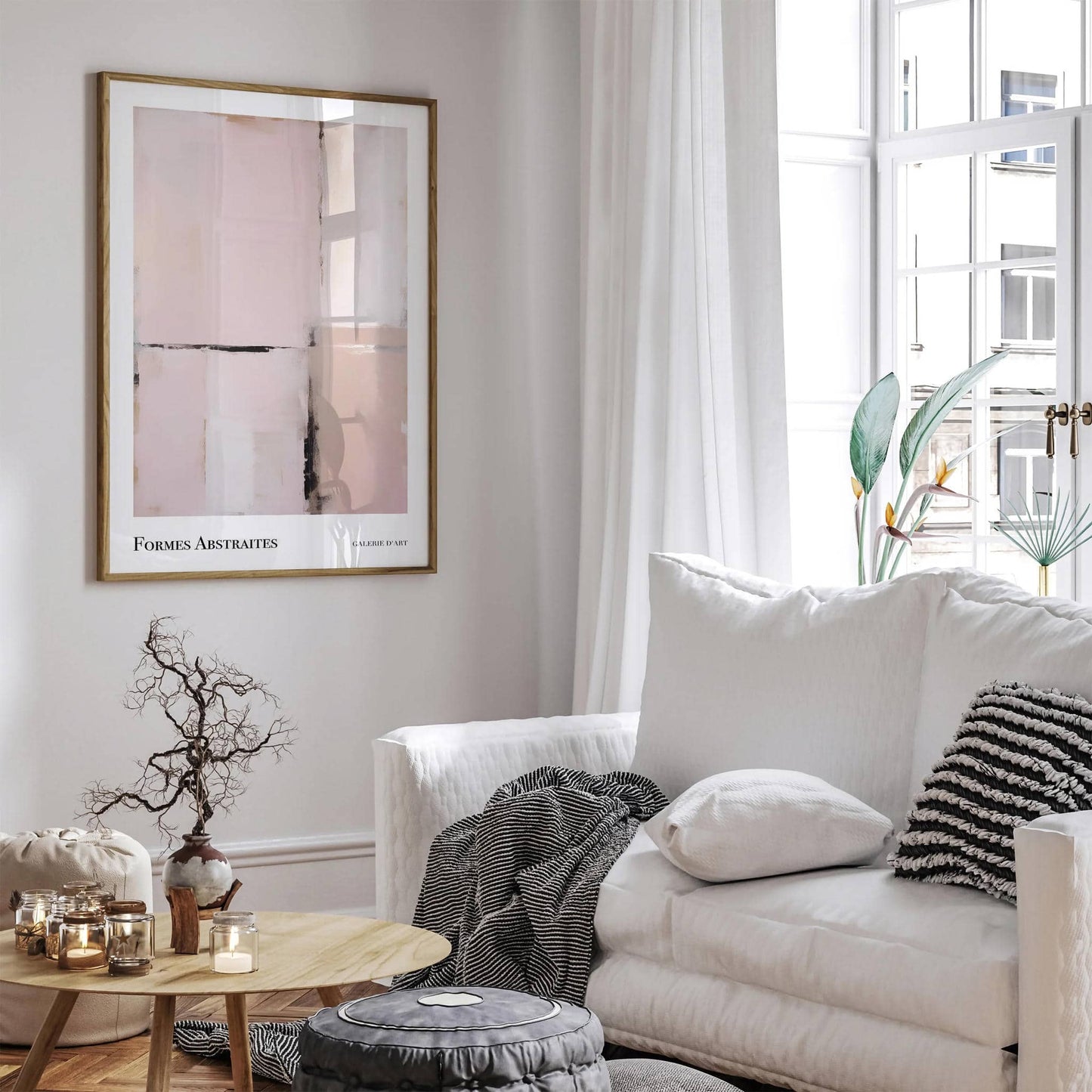 Formes Abstraites: an Elegant Abstract Painting Print - HypeSheriff