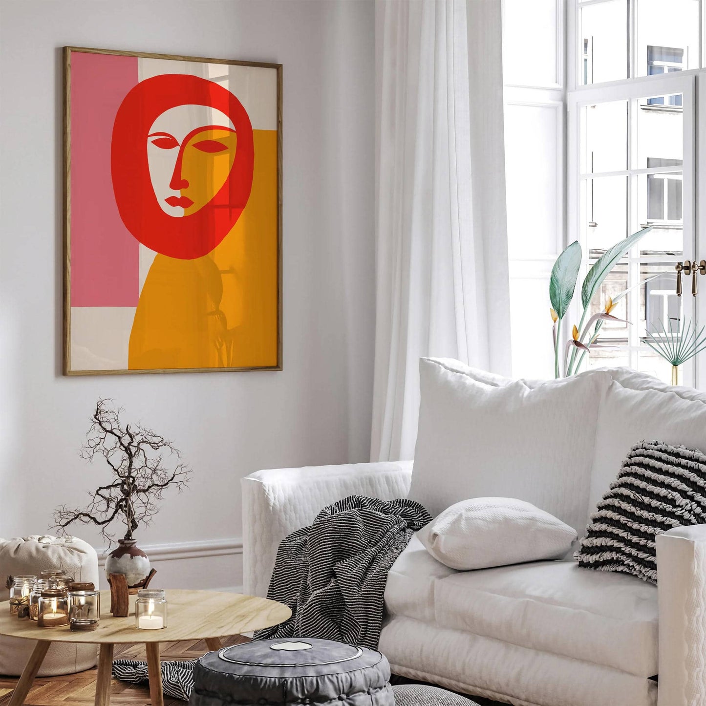 Mid Century Modern Composition Art Print - HypeSheriff