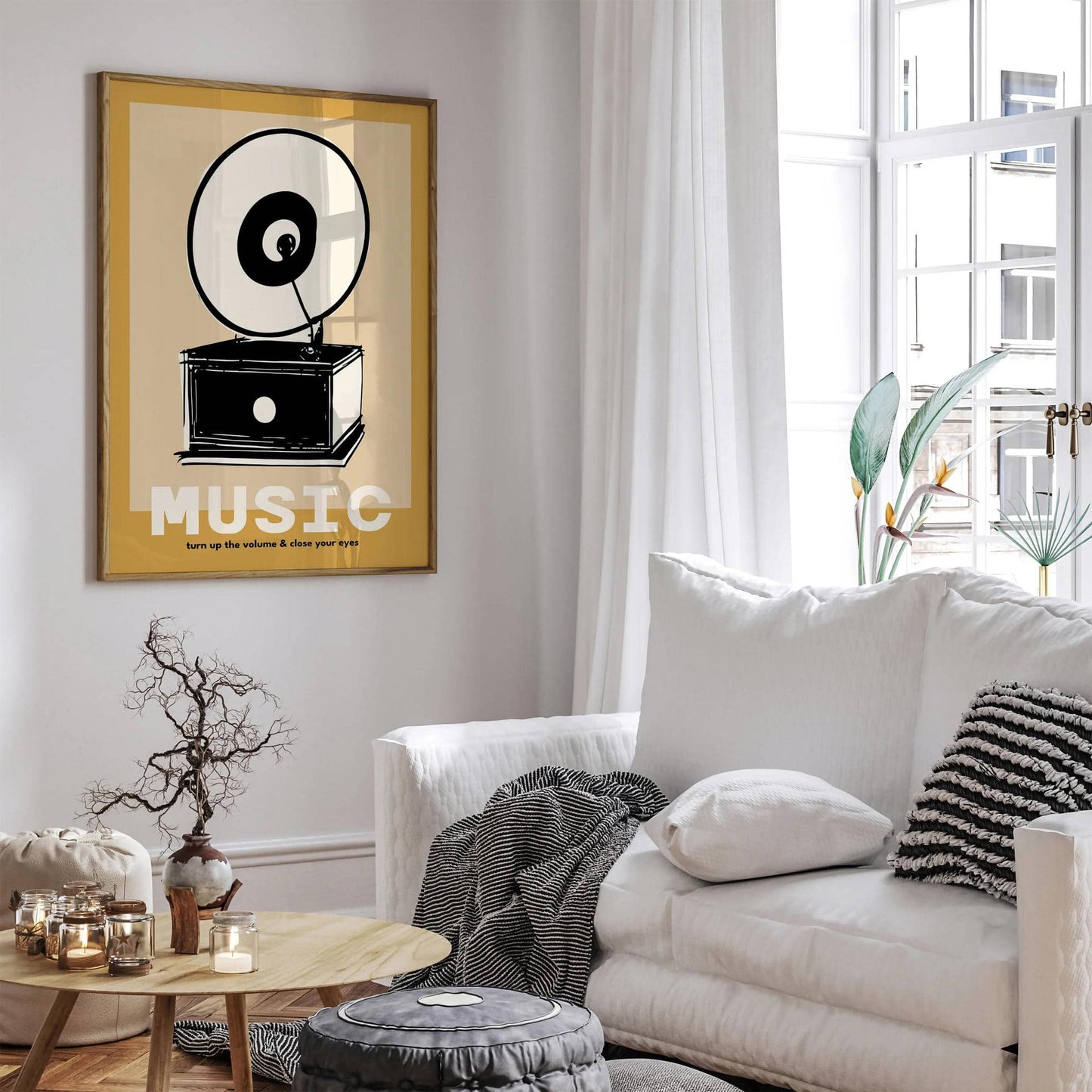 Vinyl Record Player Music Quote Poster - HypeSheriff