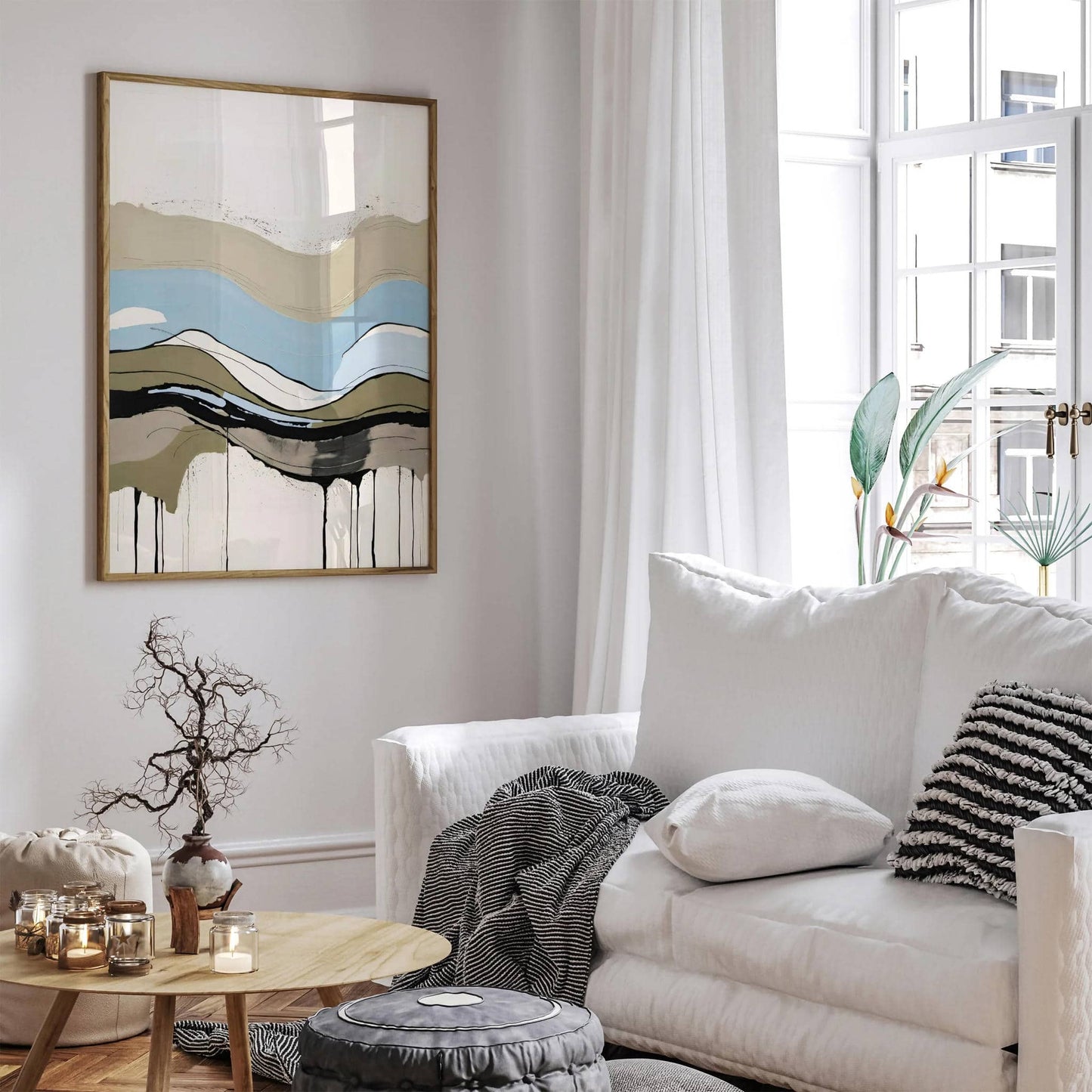 Modern Abstract Painting for Elegant Wall Art - HypeSheriff