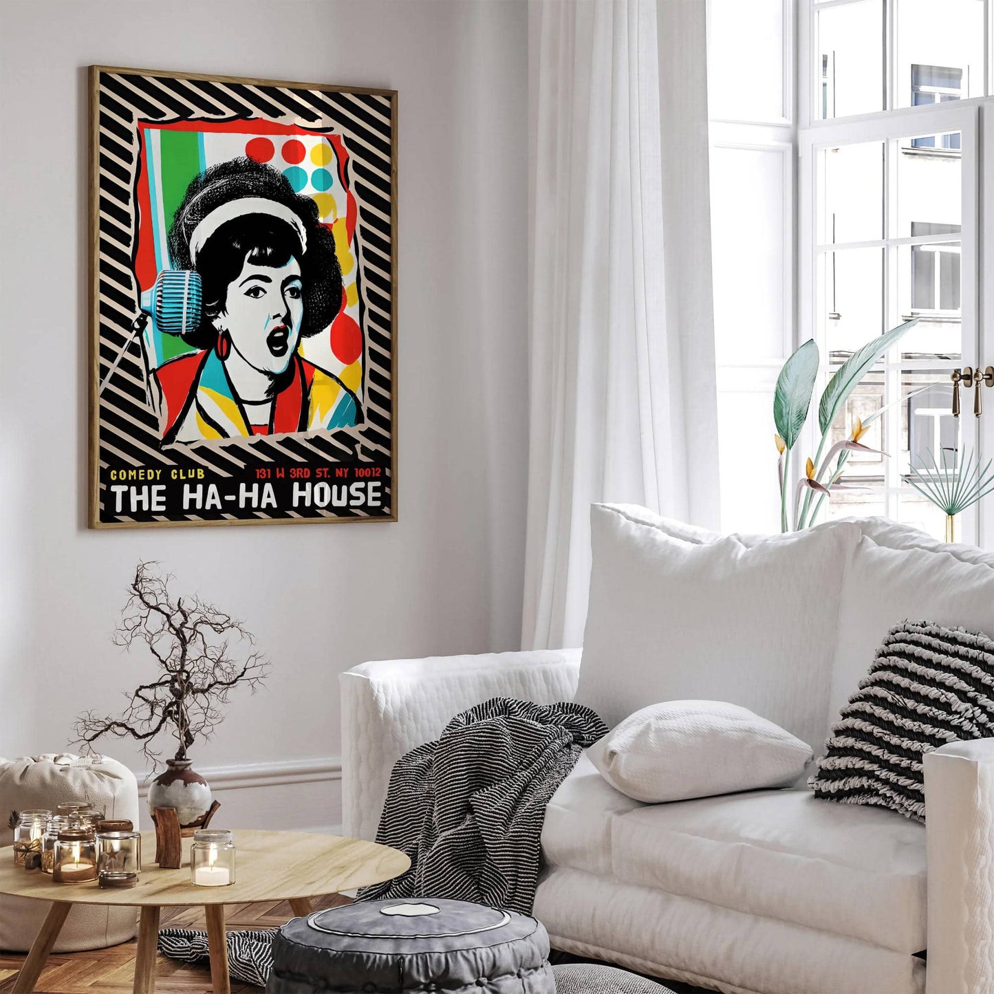 The Ha-Ha House NYC Comedy Club Poster - HypeSheriff