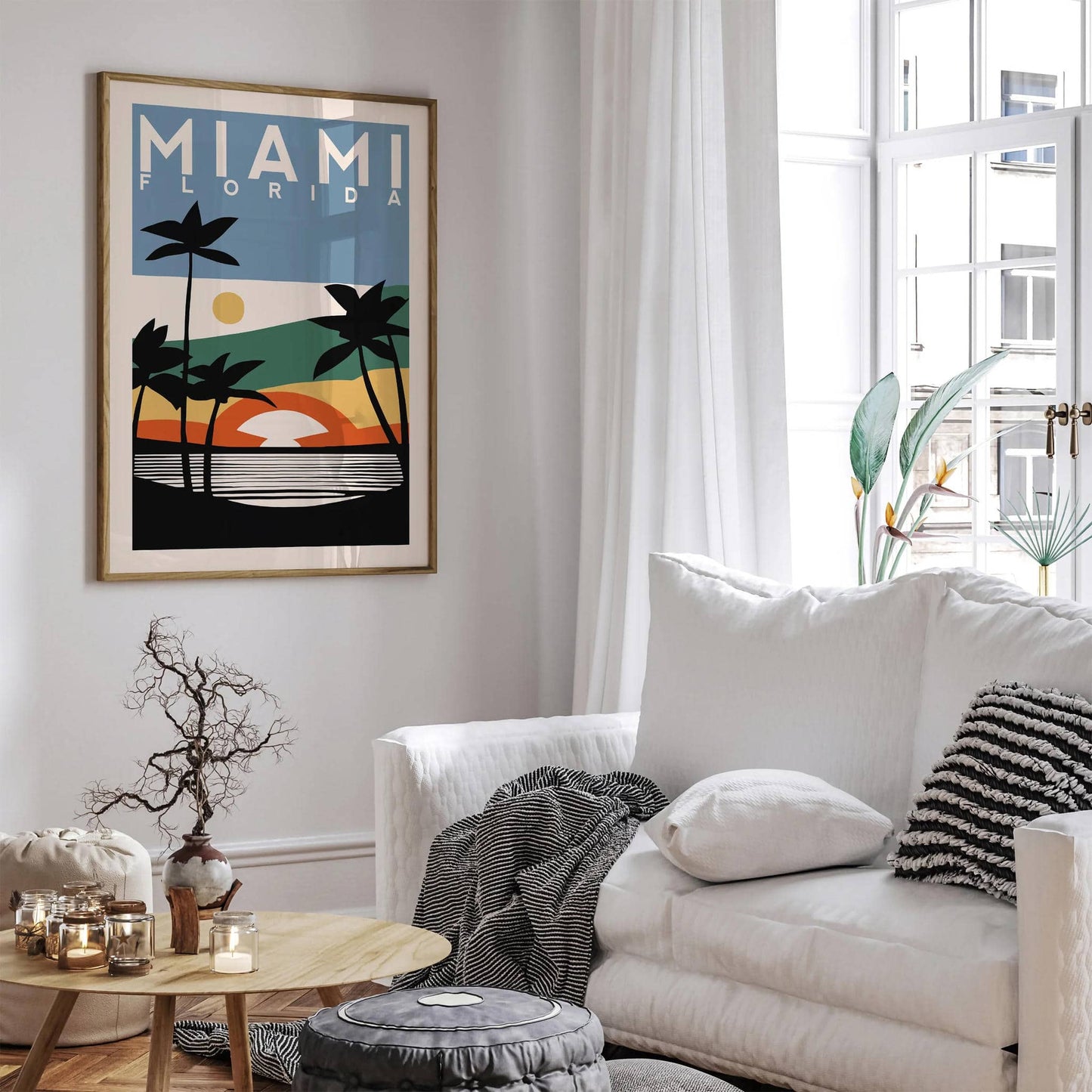 Mid Century Miami Florida Poster - HypeSheriff