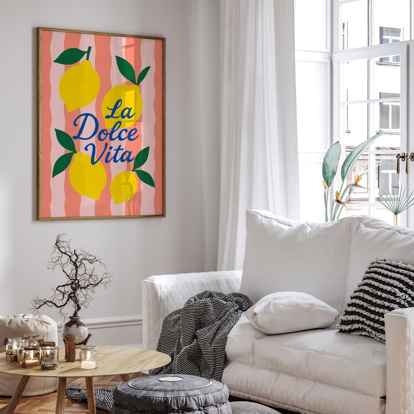 La Dolce Vita Poster - Italian Lemon Wall Art