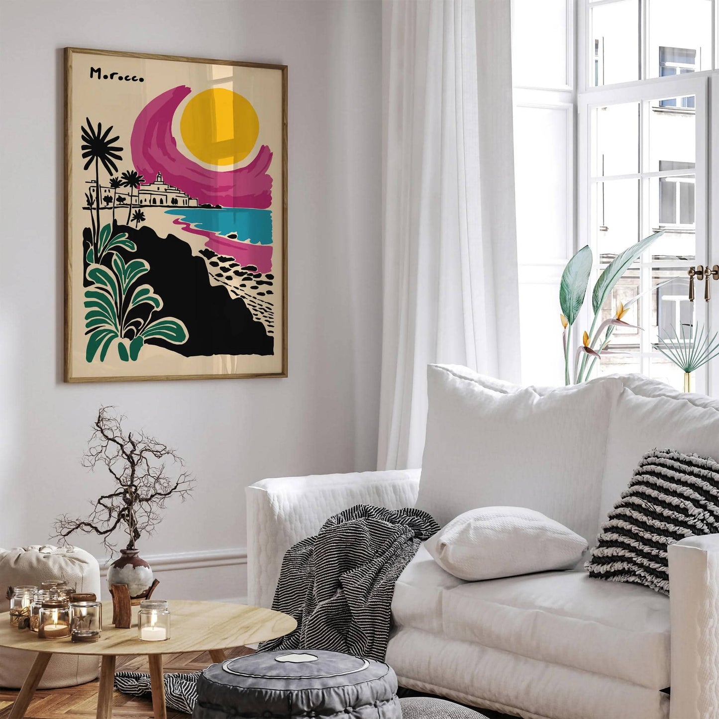 Morocco Travel Poster – Exotic Wall Art Print