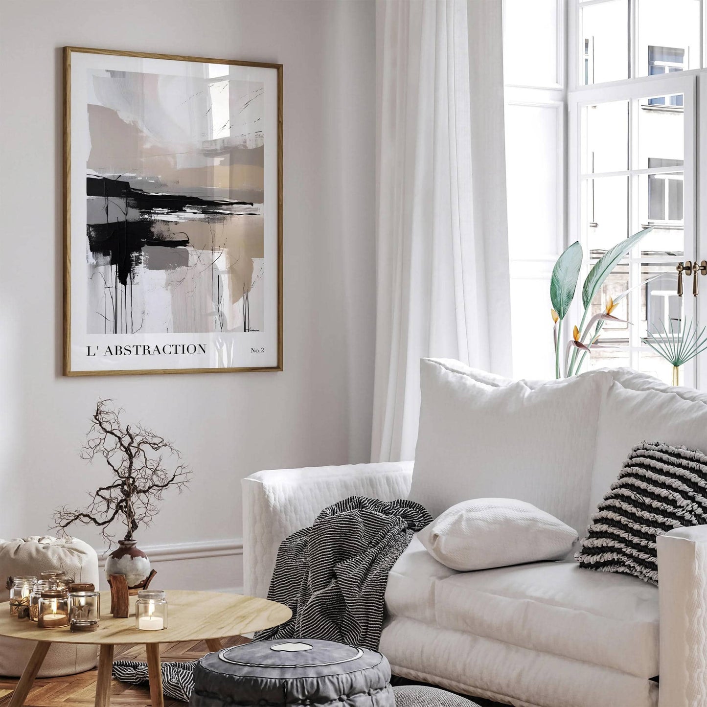 L’Abstraction No.2 Poster - Modern Interior Decor - HypeSheriff