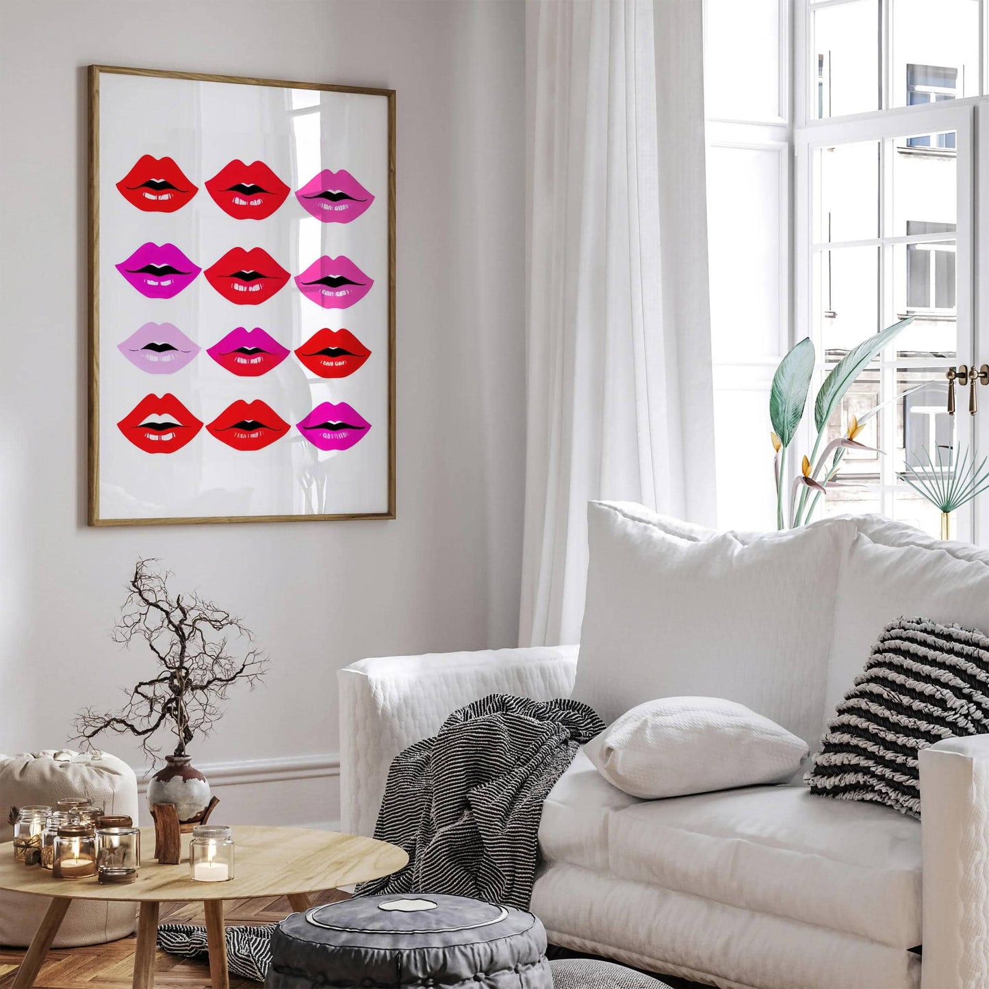 Pop Art Lip Wall Art Poster - HypeSheriff