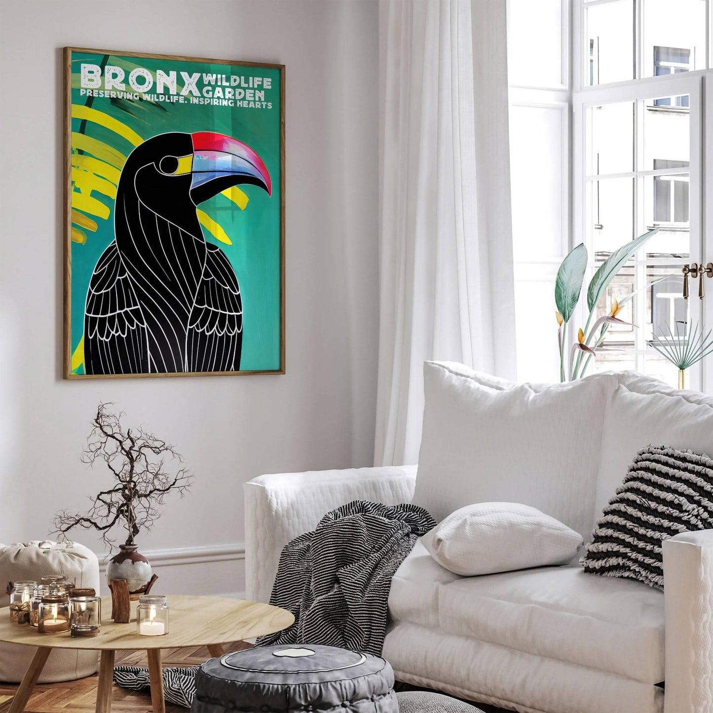 Bronx Wildlife Garden Retro Zoo Poster - HypeSheriff