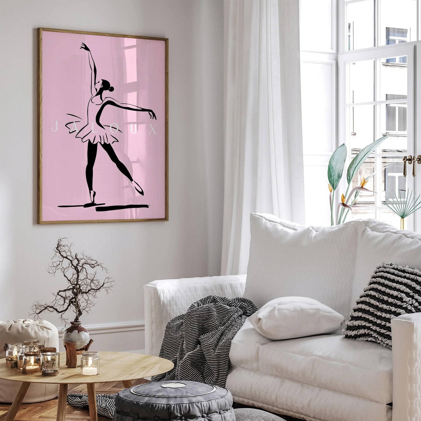 Minimalist French Ballet Wall Art Print - HypeSheriff
