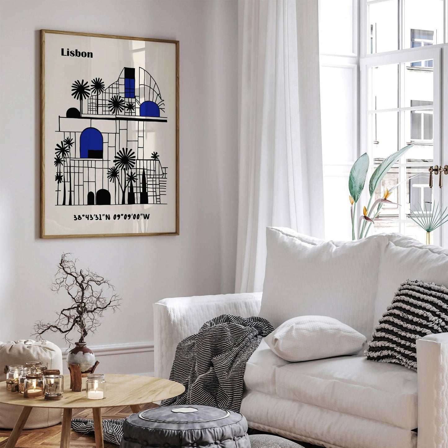 Lisbon Wall Art – Geometric Abstract Art Print