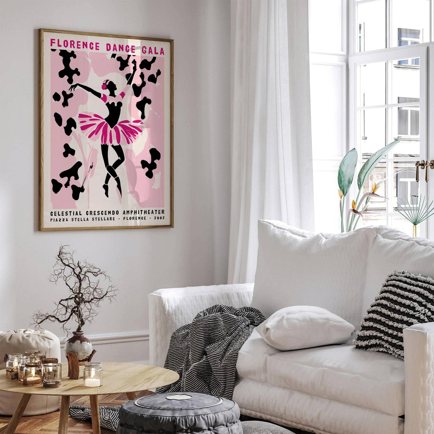 Florence Dance Gala Pink Art Print - HypeSheriff