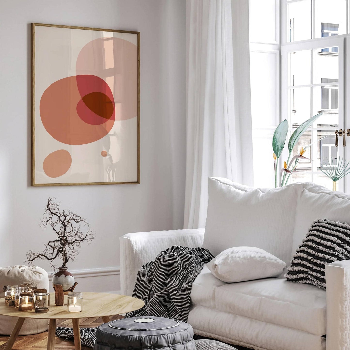 Neutral Tones Minimalist Art Print - HypeSheriff