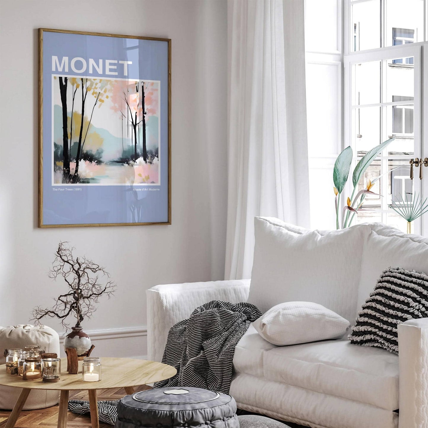 Monet Four Trees Poster - HypeSheriff