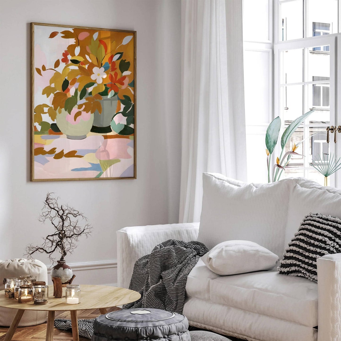 Still Life, Abstract Nature Painting Art Print - HypeSheriff