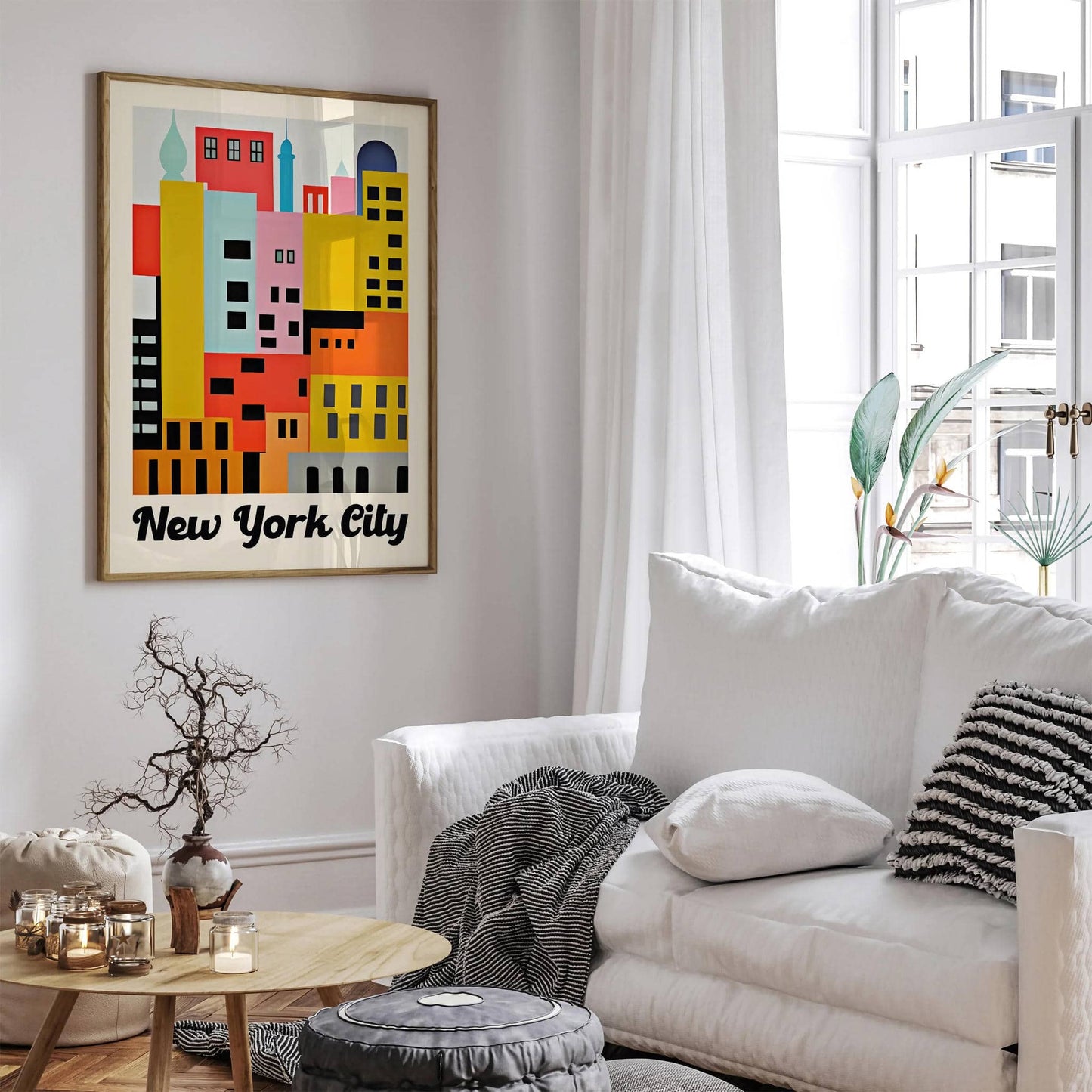 Minimalist New York City Travel Poster - HypeSheriff